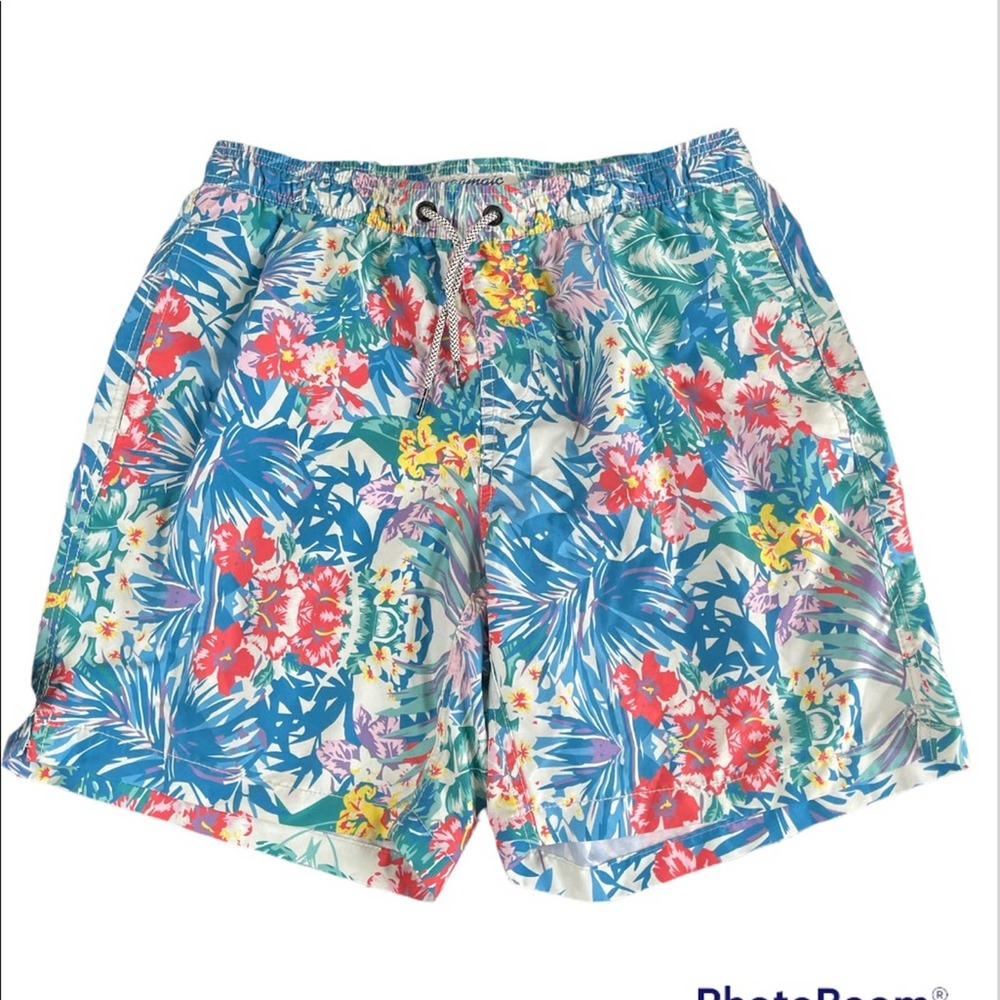 MaaMgic Flamingo Blue swim shorts Size Large